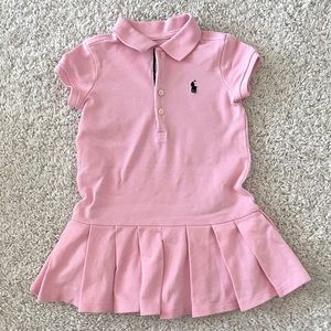 Ralph Lauren Baby pink cotton polo dress